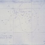 El levantamiento batimétrico del banco Princesa Alicia trazado con tinta azul en julio de 1896, con sondas en metros y contorno punteado, firmado por el capitán Carr